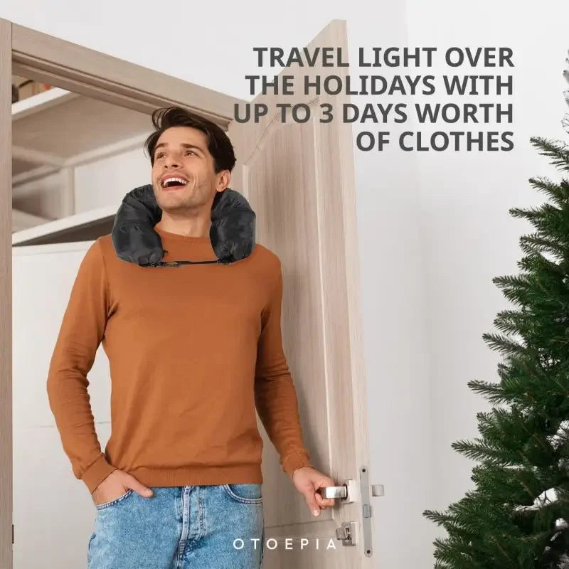 Travel in Comfort: Stuffable Clothing Neck Pillowcase