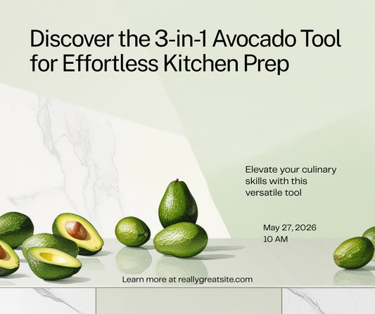3-in-1 Avocado Tool – Cut Pit and Slice Avocados Like a Pro