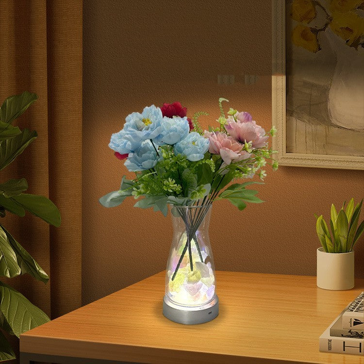 Illuminate Your Home with the Magic Color Rotating LED Light Vase