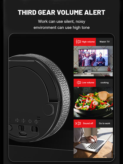 Magnetic Smart Kitchen Timer – Rotatable Digital Countdown Timer with LED Display & Alarm