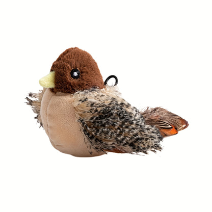 Interactive Plush Bird Cat Toy