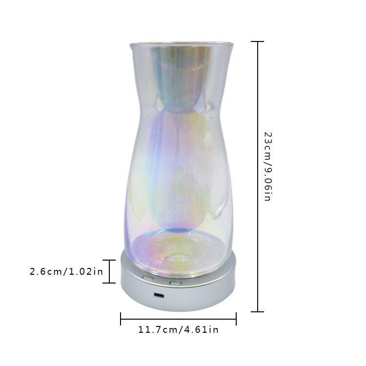 Magic Color Rotating LED Light Vase - Creative Lamp for Home Decor