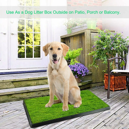 Dog Toilet with Durable Artificial Grass