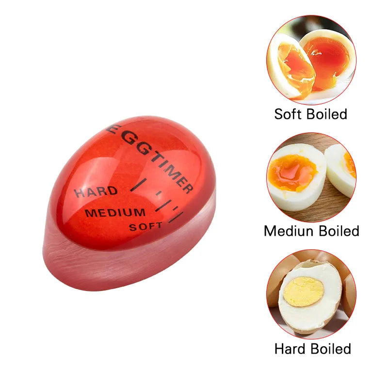1/3/4pc Egg Timer Color Changing Indicator Kitchen Boiled Egg Timer Resin Perfect Boiled Eggs By Temperature Home Kitchen Gadget