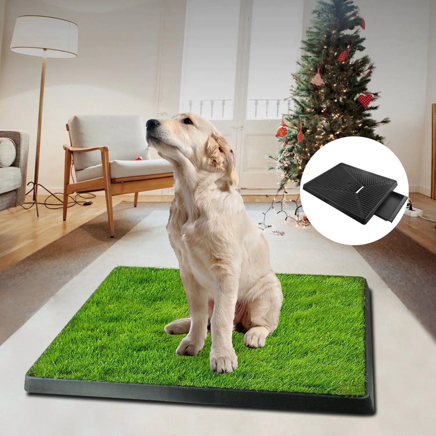 Dog Toilet with Durable Artificial Grass