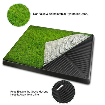 Dog Toilet with Durable Artificial Grass