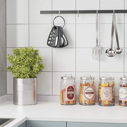 6-Piece Kitchen Gadget Set – Cheese Grater, Bottle Opener, Peeler, Pizza Cutter & Garlic Grinder | Multifunction Cooking Tools Kit