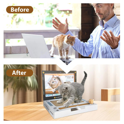 Cat Scratching Board Laptop