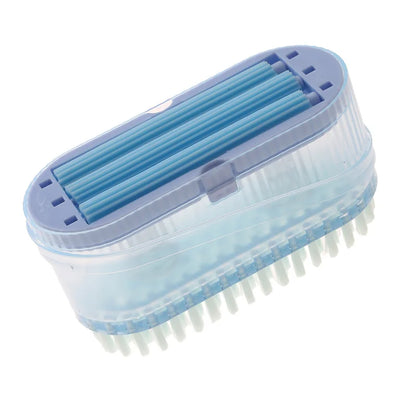 Multifunctional Soap Box with Built-In Roller Brush & Drainage