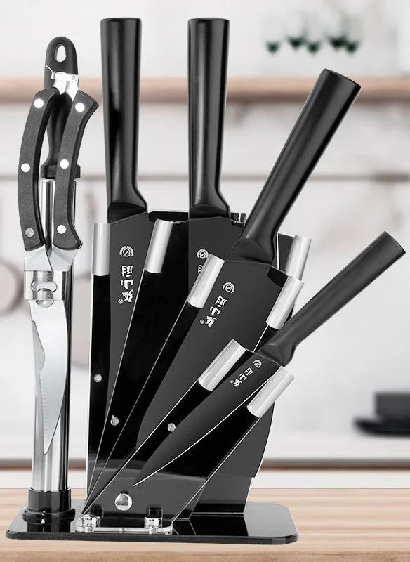 Transparent Acrylic Knife Holder – Fan-Shaped Multi-Functional Kitchen Organizer Rack