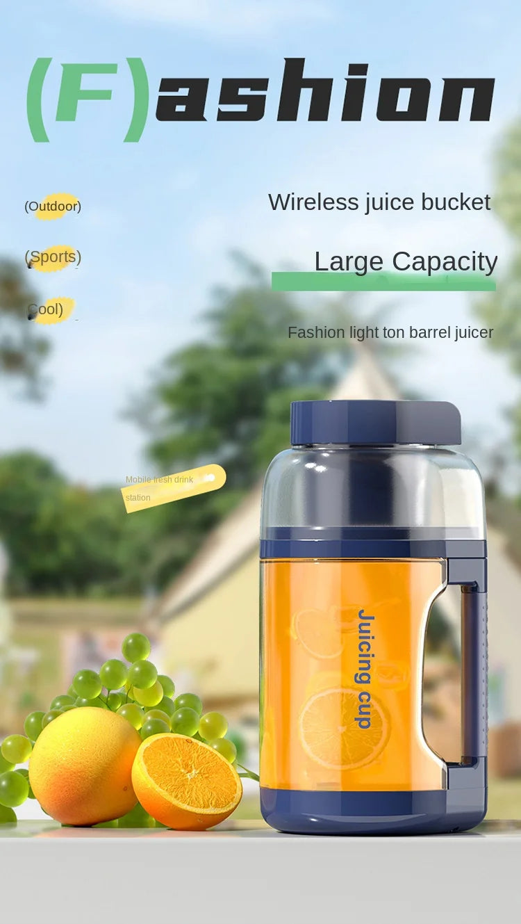 Portable Juicer Cup – USB Rechargeable Smoothie Blender for Home, Gym & Travel