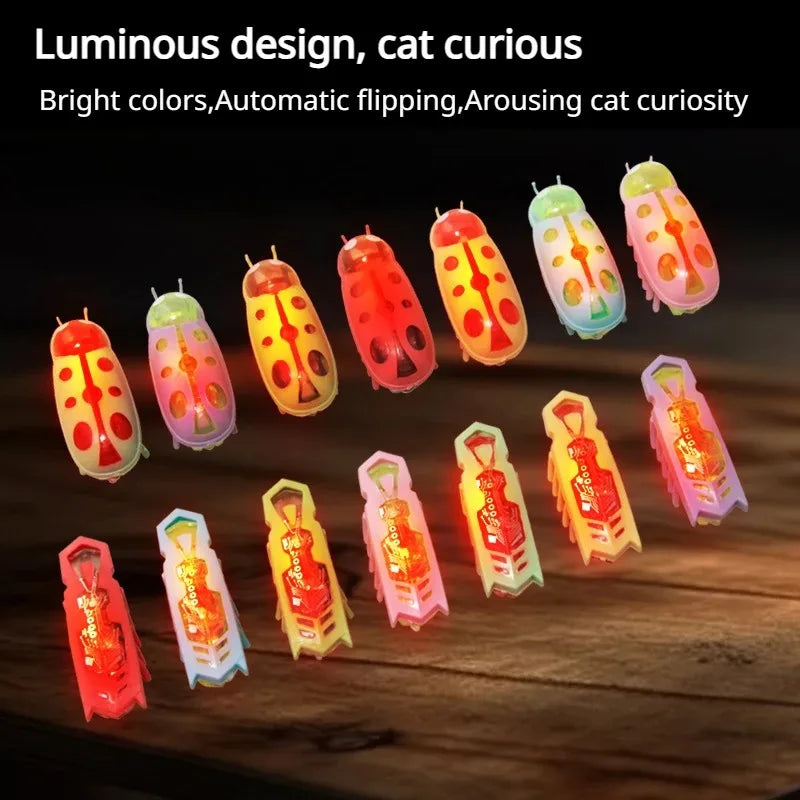 Cat Toys Light-up Electric Worms Pet Interactive