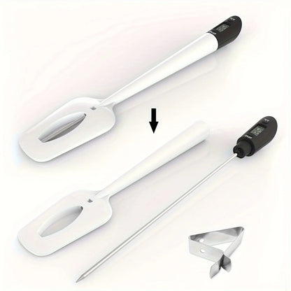 Digital Candy & Kitchen Thermometer with Spatula – Confectionery, Meat & Milk Tool