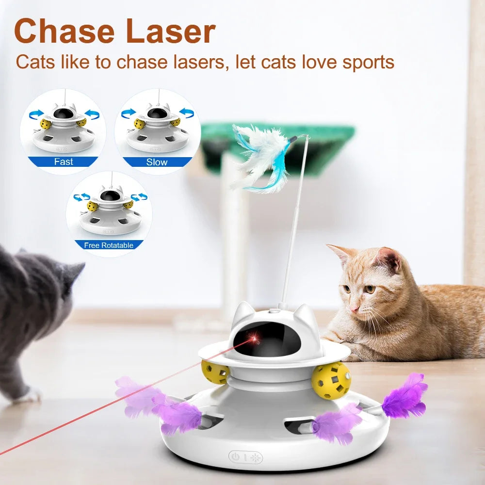 4-in-1 Smart Cat Teaser Toy