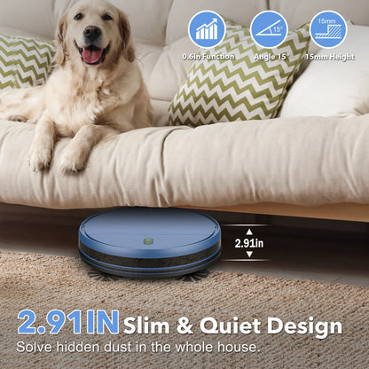 OMESER 15kPa Smart Robot Vacuum Cleaner – Auto Charging, App Control, Wet & Dry Cleaning