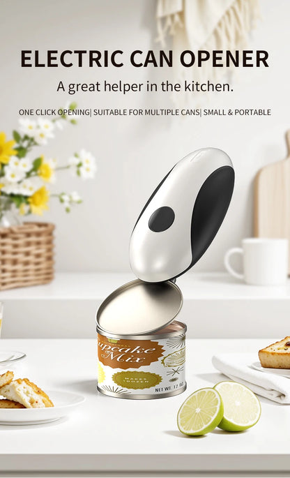 Electric Can Openers Rechargeable Jar Opener Automatic Tin Jar Bottle Machine Portable Kitchen Opening Tool One Touch Can Opener