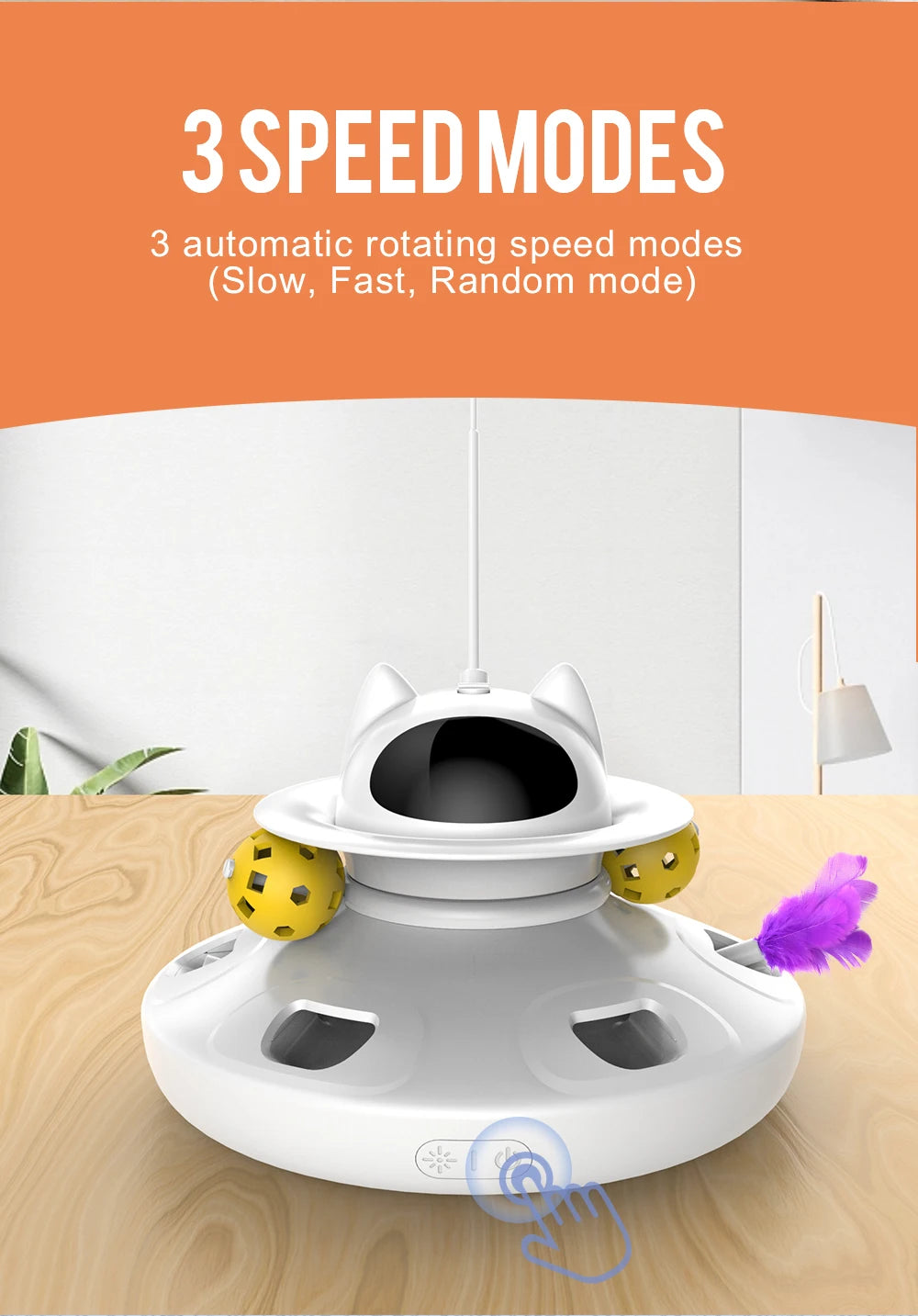 4-in-1 Smart Cat Teaser Toy