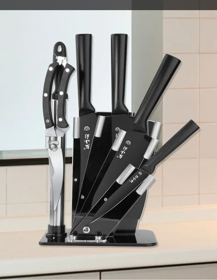 Transparent Acrylic Knife Holder – Fan-Shaped Multi-Functional Kitchen Organizer Rack