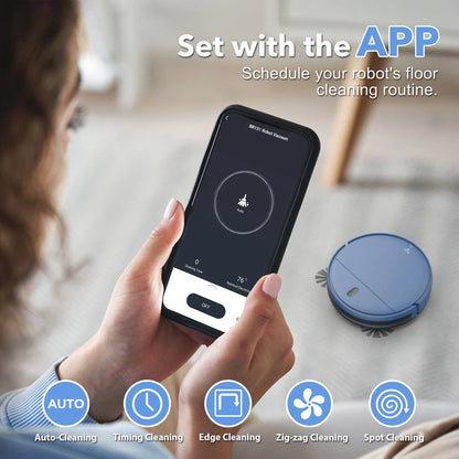 OMESER 15kPa Smart Robot Vacuum Cleaner – Auto Charging, App Control, Wet & Dry Cleaning