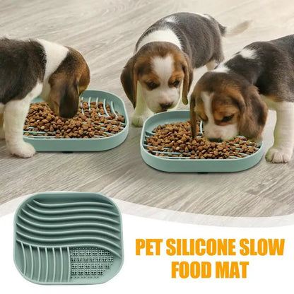 Slow Feeder Dog Bowls with Lick Mat