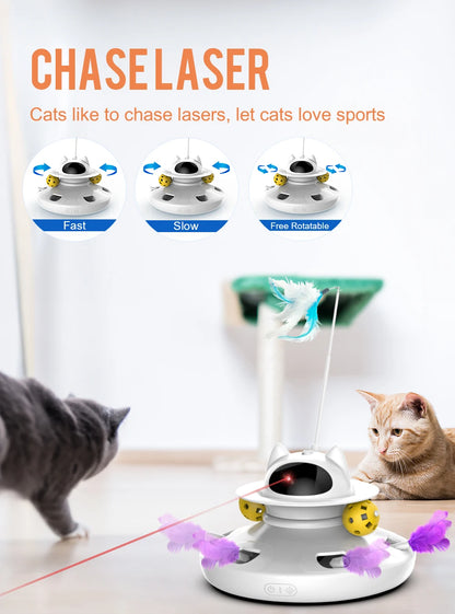 4-in-1 Smart Cat Teaser Toy