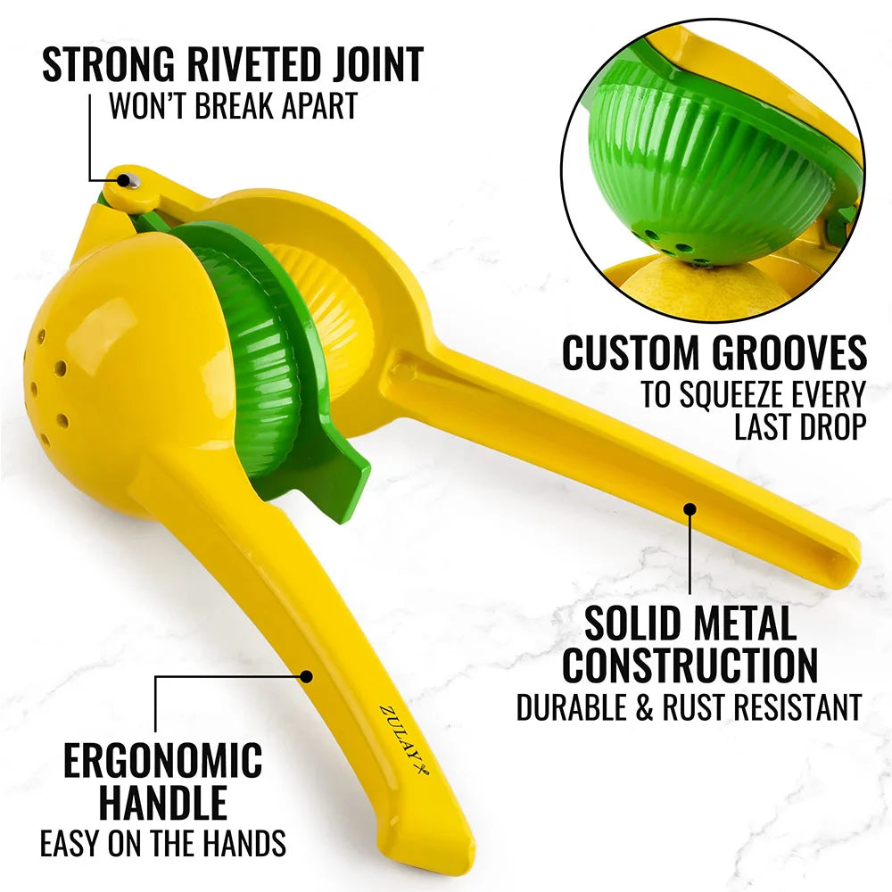 Stainless Steel Citrus Fruit Presser – Manual Hand Squeezer for Orange, Lemon & Lime