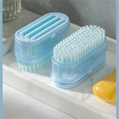 Multifunctional Soap Box with Built-In Roller Brush & Drainage