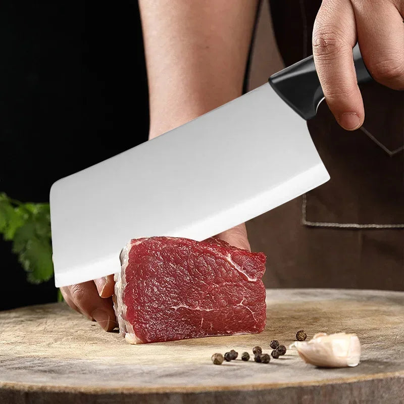 🔪 Premium Kitchen Knife Set with Holder & Scissors – Sharp, Durable & Stylish