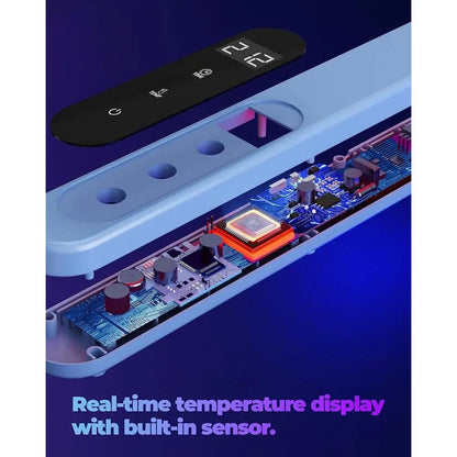 Portable Silicone Heating Mat Food Warmer – Full-Surface Heating Pad with 6-Level Temperature Control, 6-Hour Timer & Safe Heat Technology