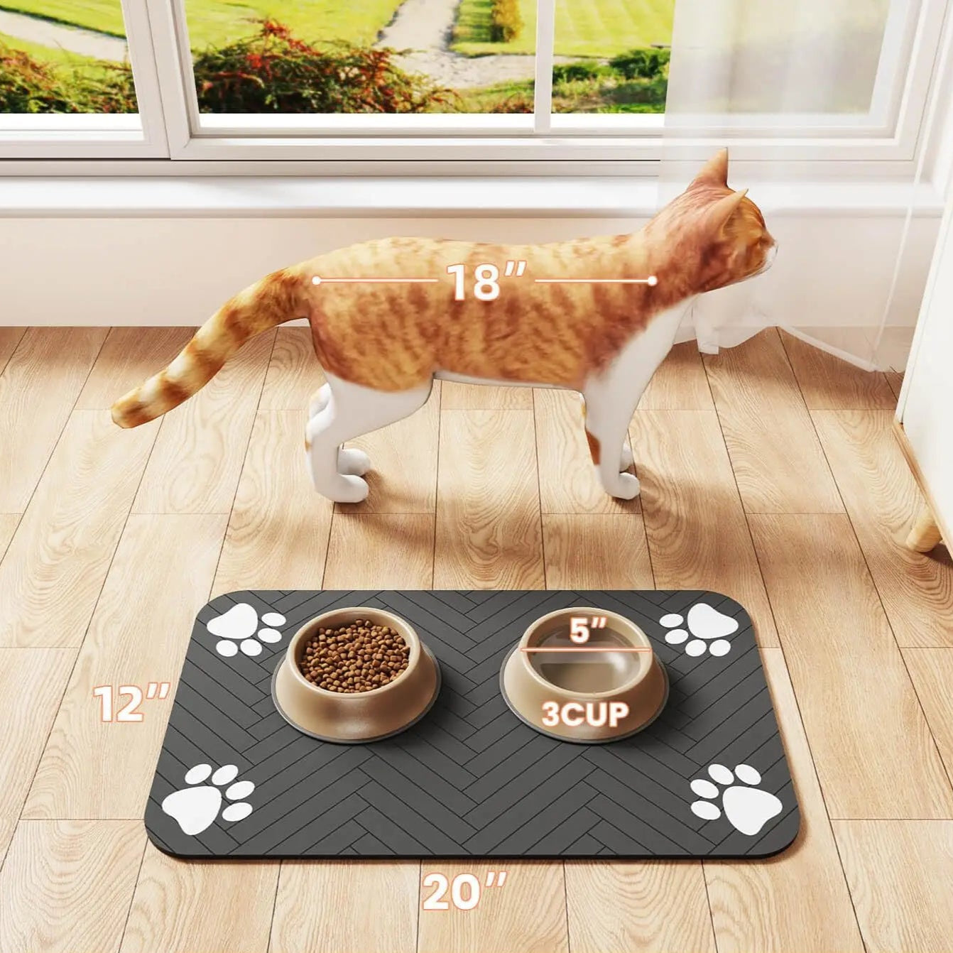 Pet Feeding Mat-Absorbent Waterproof