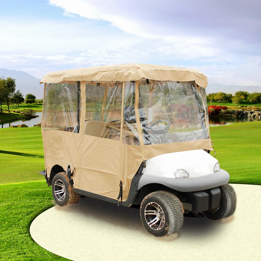 Golf Cart Rain Cover – Waterproof & UV-Resistant Protection for 2/4 Seaters