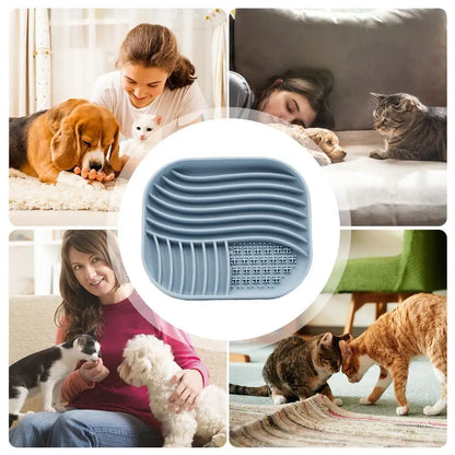 Slow Feeder Dog Bowls with Lick Mat