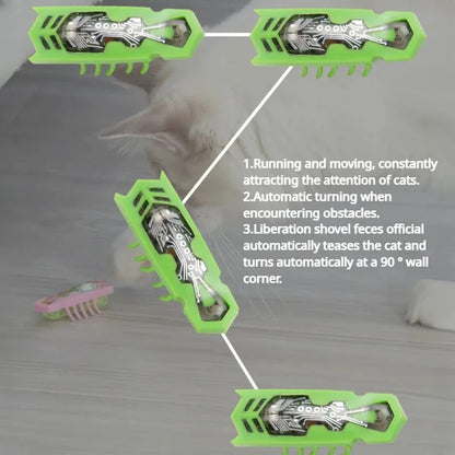 Cat Toys Light-up Electric Worms Pet Interactive