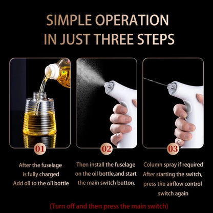 Electric Olive Oil Sprayer – Automated Oil, Vinegar & Soy Sauce Dispenser Bottle