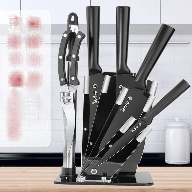 Transparent Acrylic Knife Holder – Fan-Shaped Multi-Functional Kitchen Organizer Rack