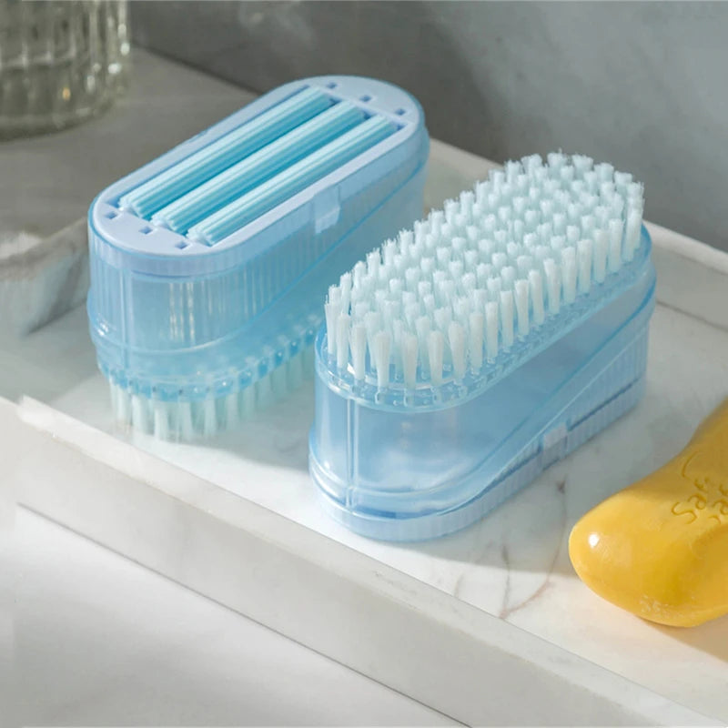 Multifunctional Soap Box with Built-In Roller Brush & Drainage