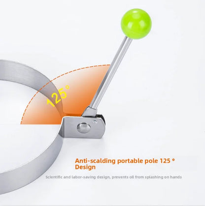 Heart-Shaped Stainless Steel Egg Frying Mold – Thickened Non-Stick Poached Egg & Pancake Ring