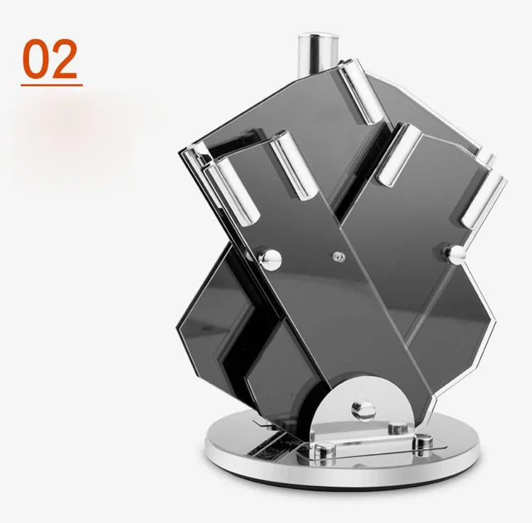 Transparent Acrylic Knife Holder – Fan-Shaped Multi-Functional Kitchen Organizer Rack
