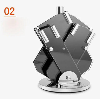 Transparent Acrylic Knife Holder – Fan-Shaped Multi-Functional Kitchen Organizer Rack