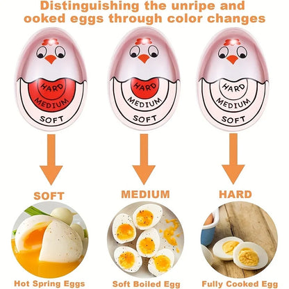 1/3/4pc Egg Timer Color Changing Indicator Kitchen Boiled Egg Timer Resin Perfect Boiled Eggs By Temperature Home Kitchen Gadget