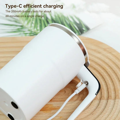 Mini Electric Self-Stirring Coffee Mug – USB Rechargeable 380ML Stainless Steel Cup