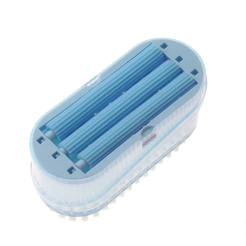 Multifunctional Soap Box with Built-In Roller Brush & Drainage