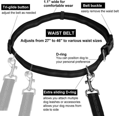 Hands-Free Dog Leash for Running, Walking & Training