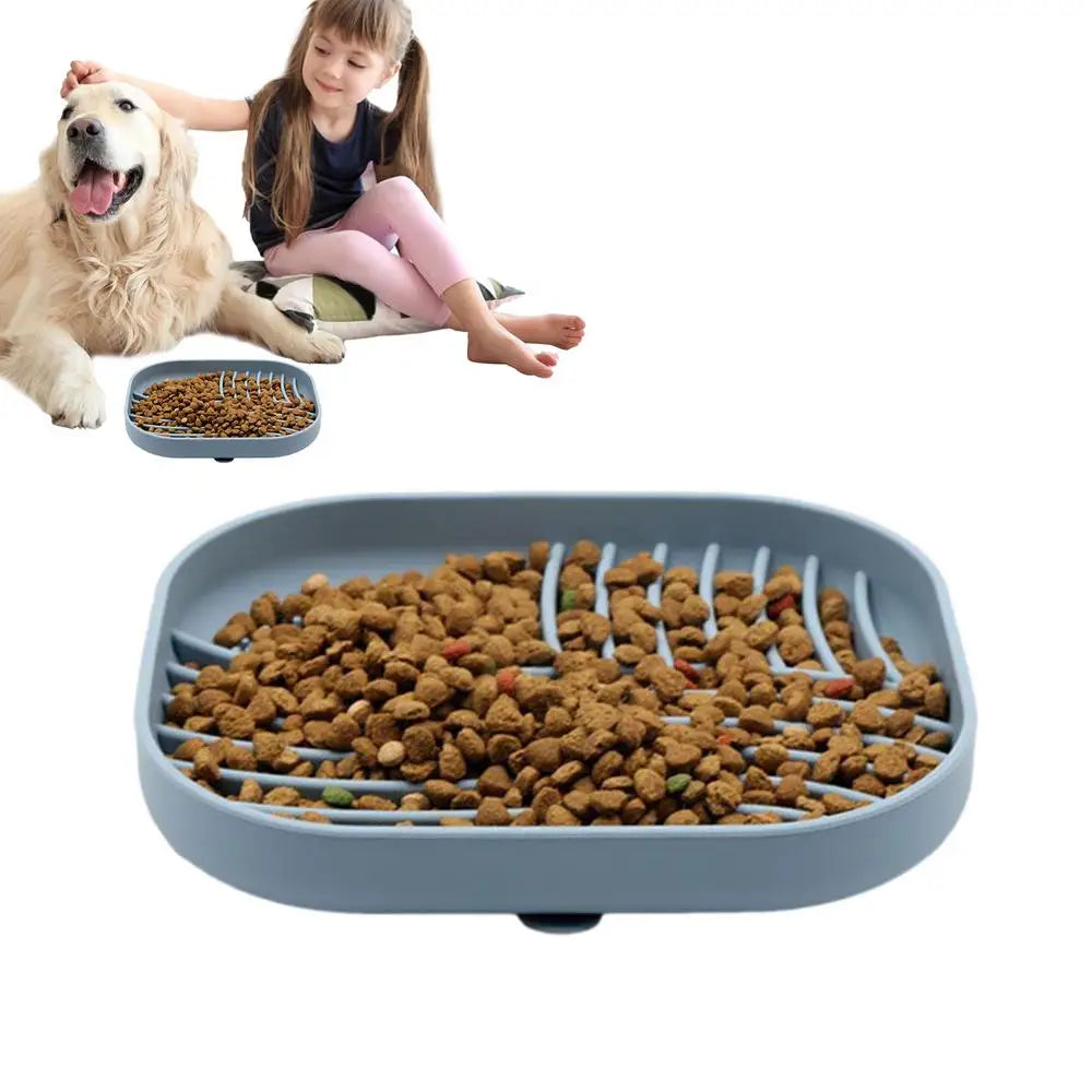 Slow Feeder Dog Bowls with Lick Mat