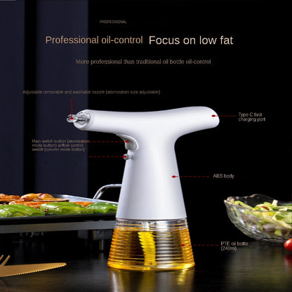 Electric Olive Oil Sprayer – Automated Oil, Vinegar & Soy Sauce Dispenser Bottle