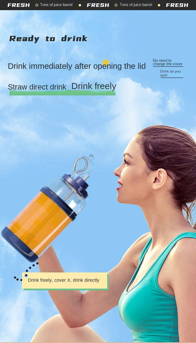 Portable Juicer Cup – USB Rechargeable Smoothie Blender for Home, Gym & Travel