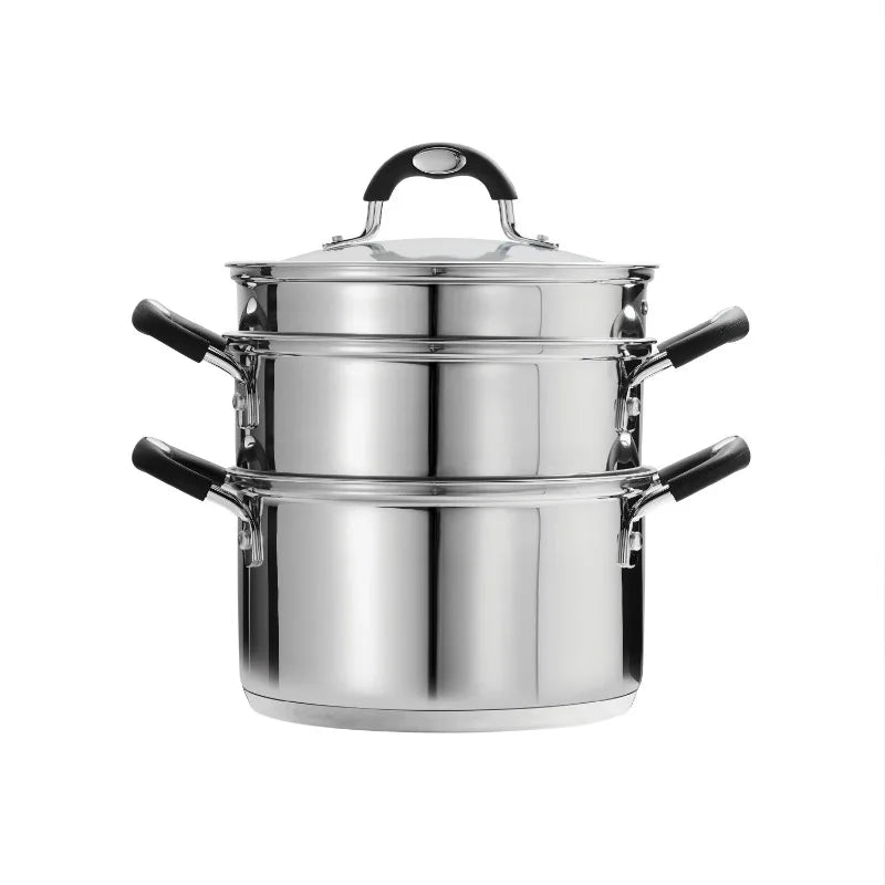 Tramontina Stainless Steel 3 Quart Steamer & Double-Boiler, 4 Piece