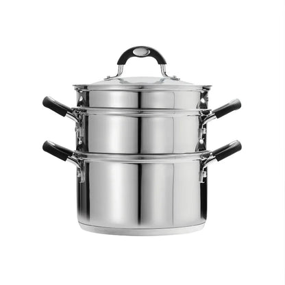 Tramontina Stainless Steel 3 Quart Steamer & Double-Boiler, 4 Piece