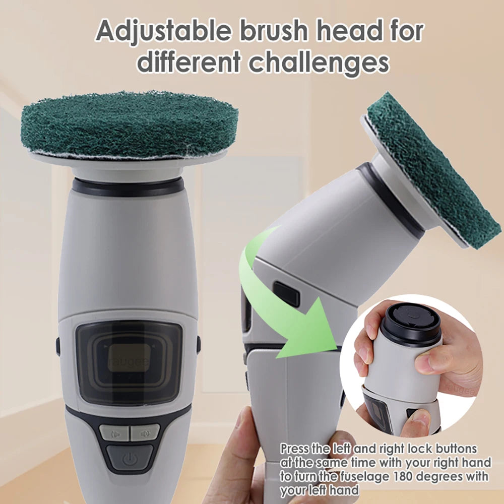 Electric Bathroom Cleaning Brush 10 in 1 Multifunctional Household Wireless Electric Spin Scrubber Cleaning for Kitchen Toilet