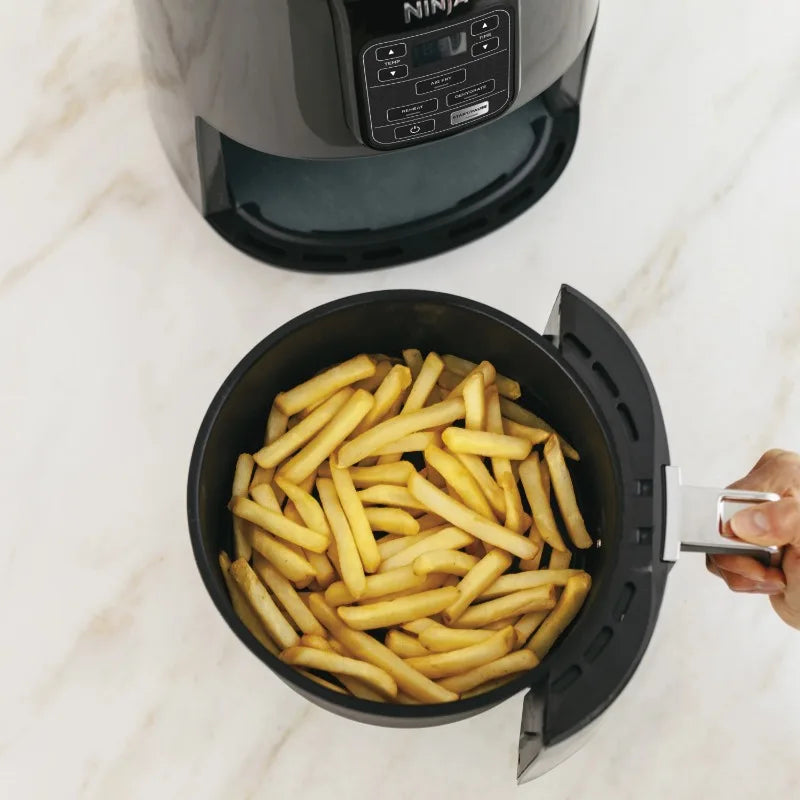 Ninja 4QT Air Fryer, Black – Model AF100WM | Fast, Healthy Cooking with Dishwasher-Safe Basket & Crisper Plate